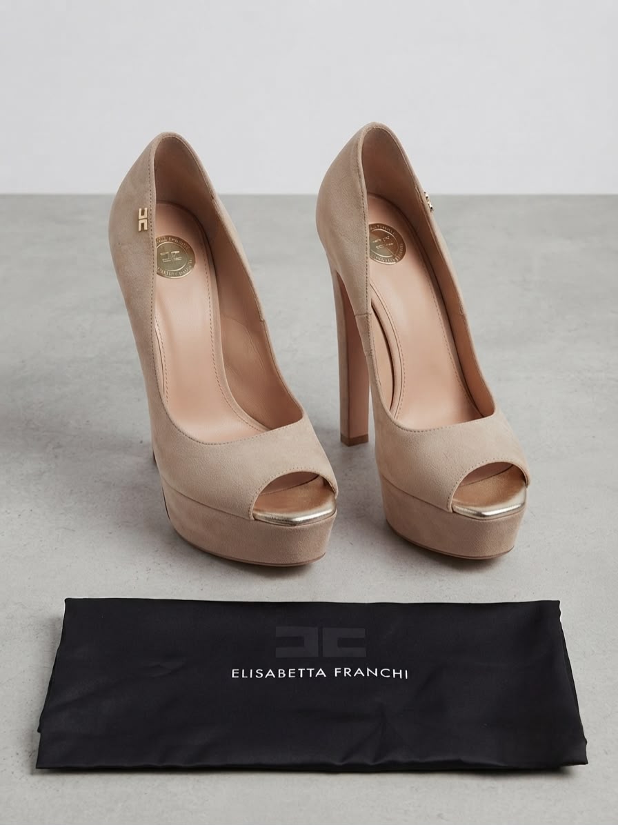 Escarpins beiges Elisabetta Franchi