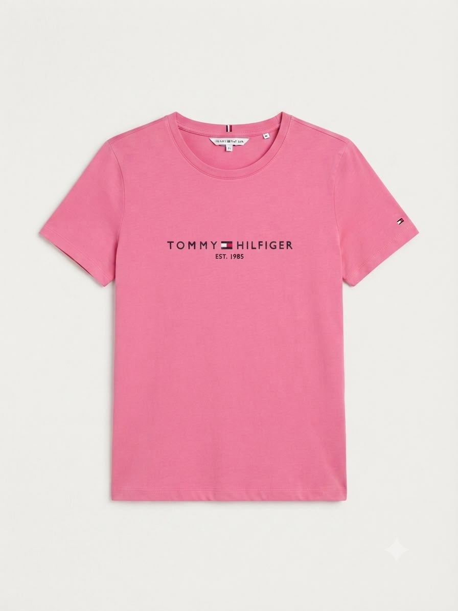T-shirt rose Tommy Hilfiger