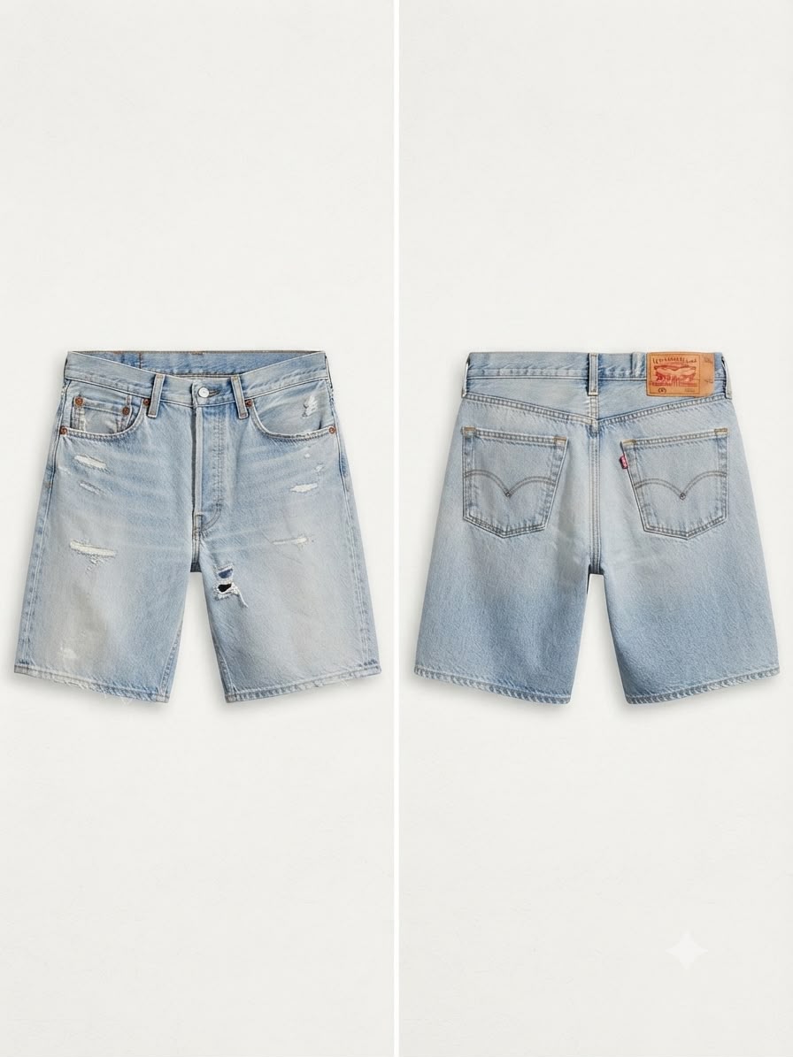 Short Levi’s vintage bleu clair